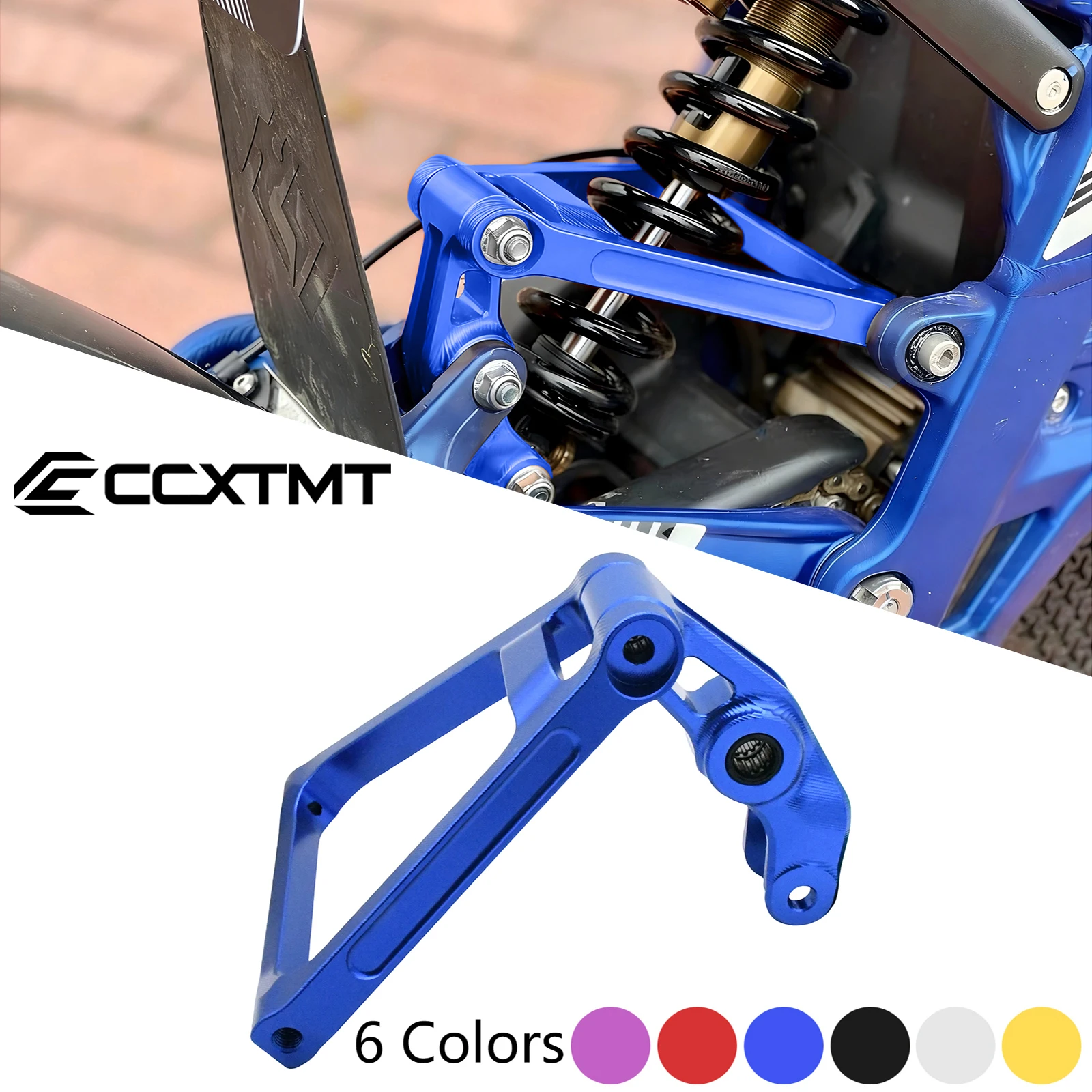 CNC Aluminum Shock Absorbing Triangle Bracket Rear Suspension Linkage Kit For Sur Ron Light Bee X S L1E For Segway X160 X260