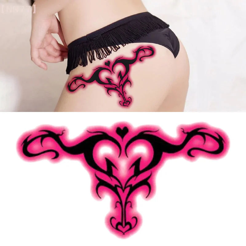 2 Lembar Tato Temporer Tahan Air Tato Sayap Di Kaki Lengan Kembali Tato Tahan Lama Tato Kupu-kupu Stiker Tato Transfer Air