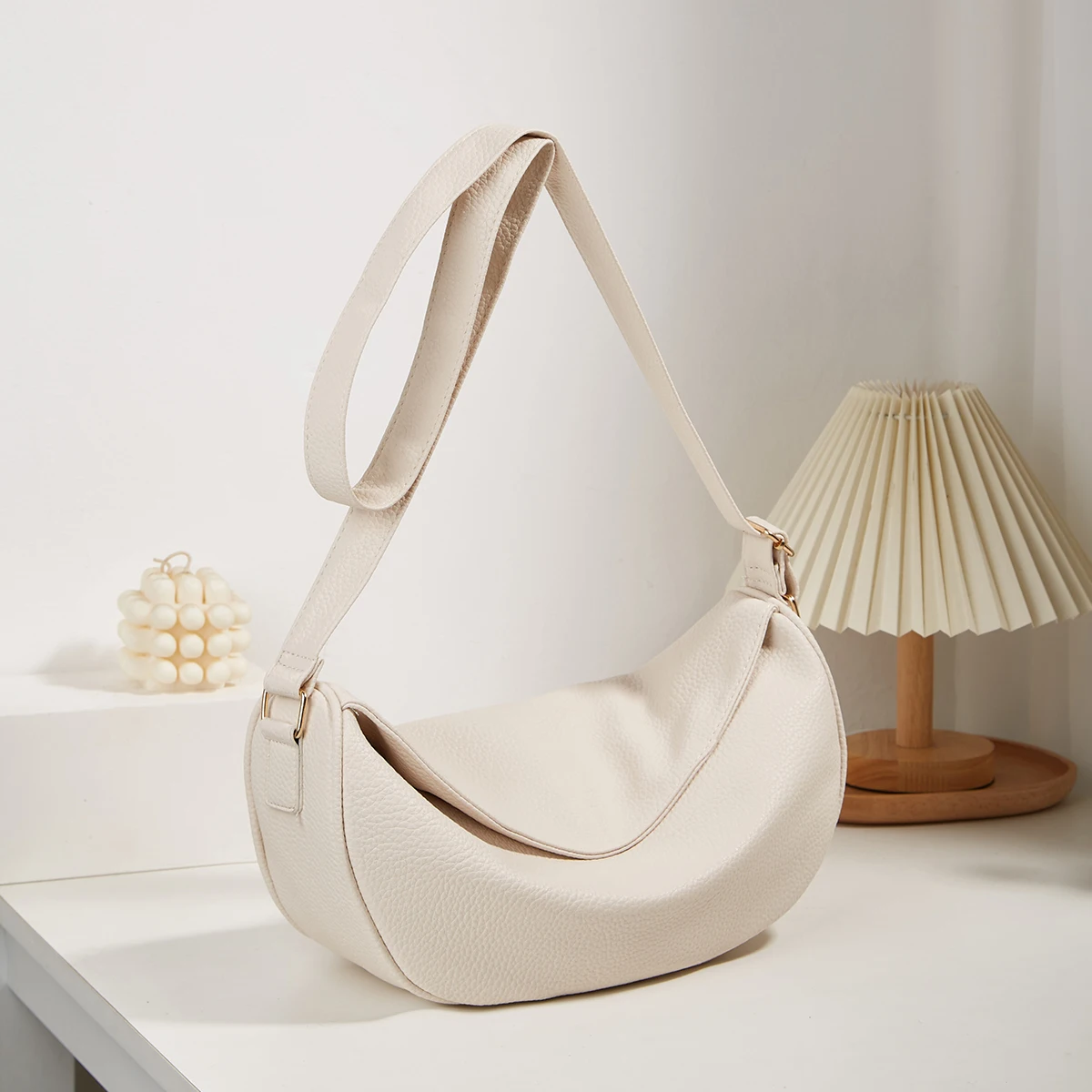 

New net red bag simple Joker handbag large capacity tote bag cross-body bag dumplings bag