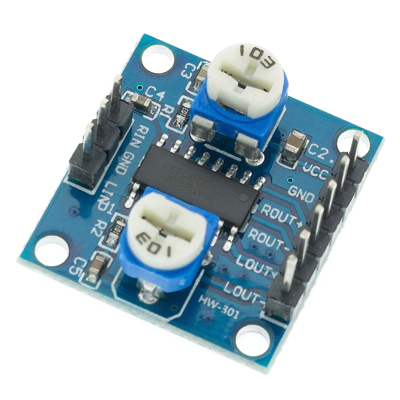 PAM8406 Digital Amplifier Board With Volume Potentiometer 5Wx2 Stereo M70 D72