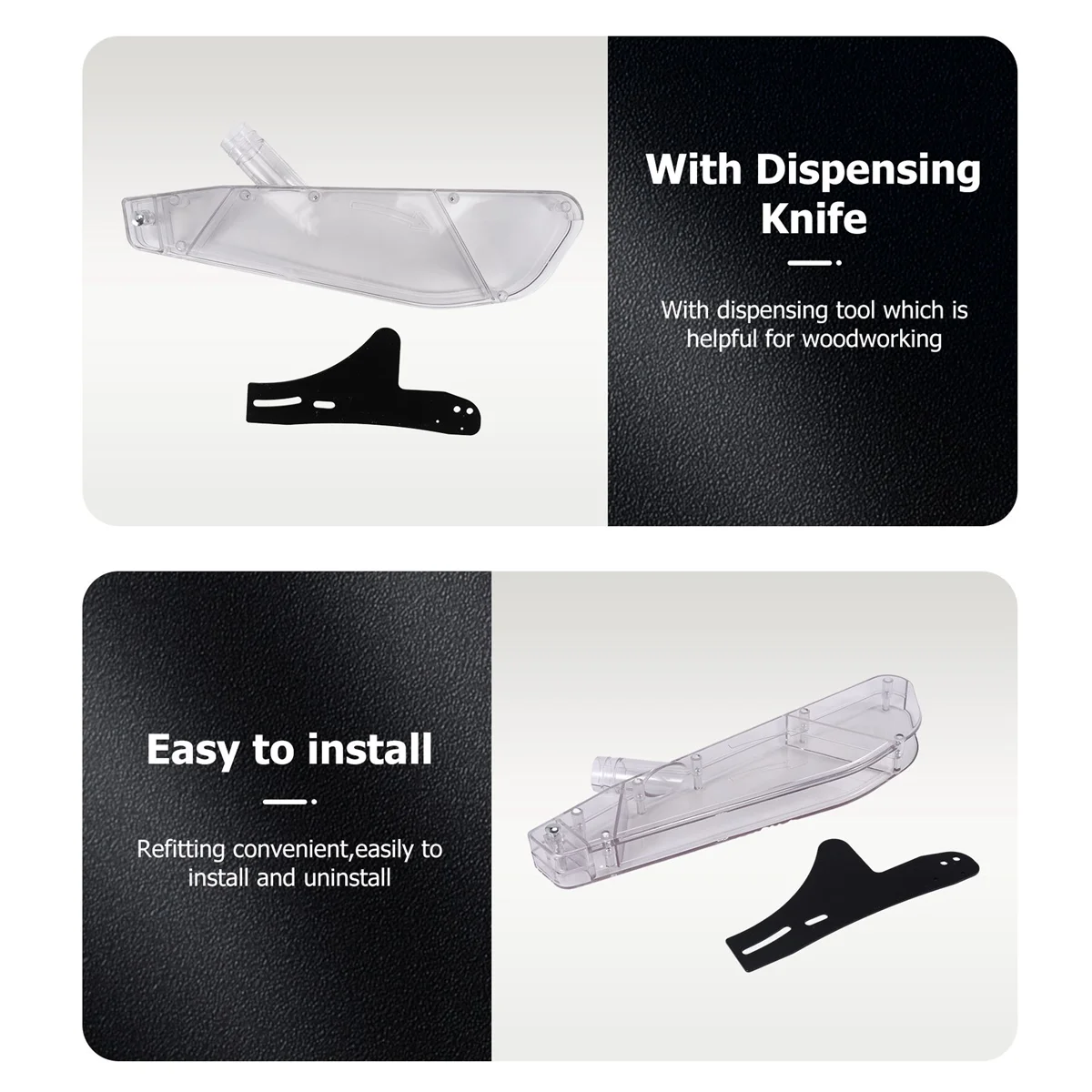 스탠드 테이블 톱 보호 커버, 먼지 방지 케이스, 투명 플라스틱 가드, 범용 디스펜싱 나이프, 10 인치