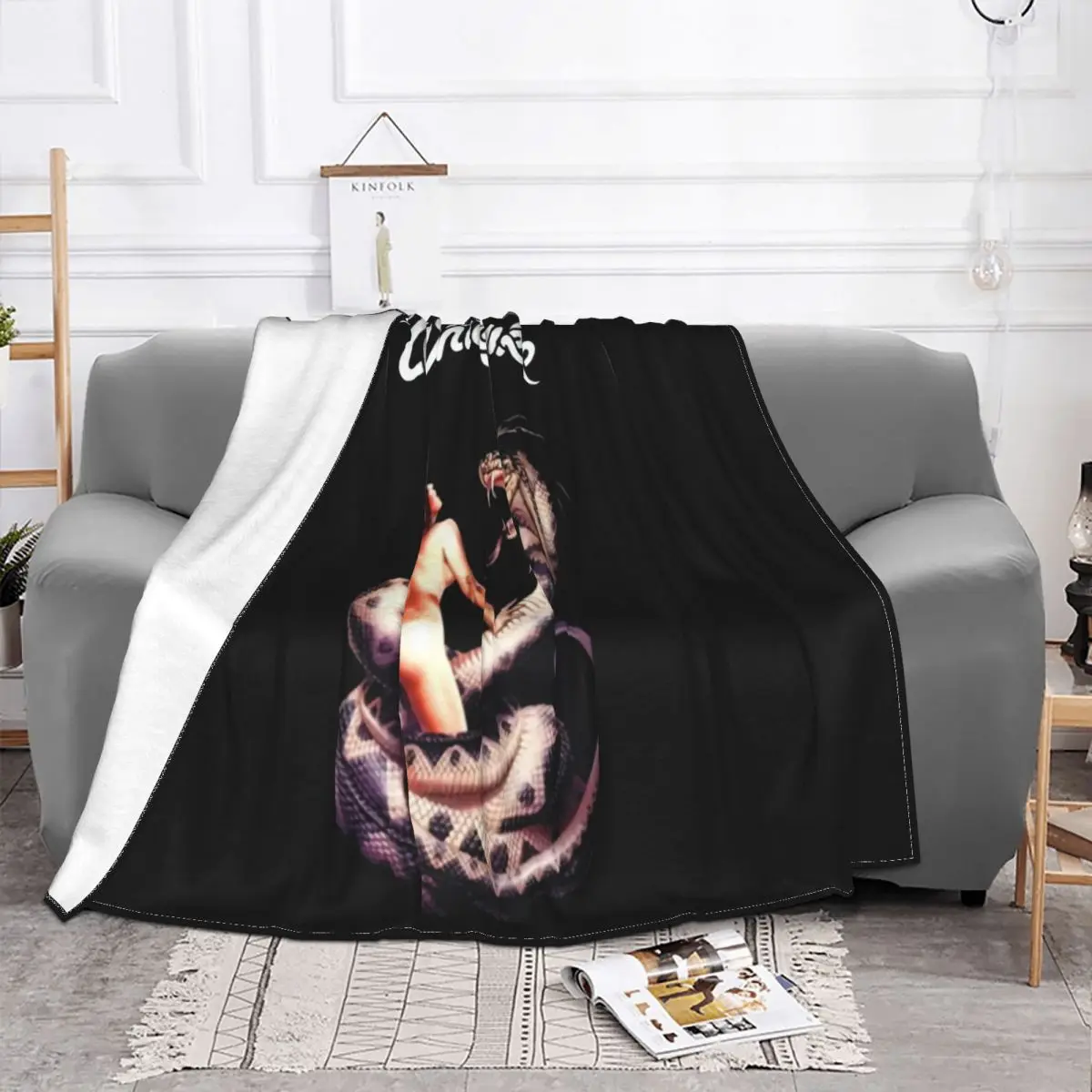 Whitesnake Love Hunter Album Rock Band Music New Arrival Science Sale Harajuku Pattern Female Throw Blanket