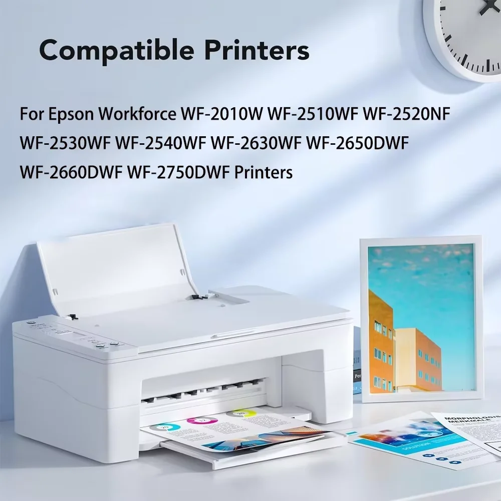 خرطوشة حبر متوافقة مع InkGarden 16XL T1631 - T1634 XL للطابعة Epson WorkForce WF 2010 2540 2750 2510 2520 2530 2760
