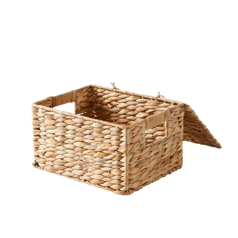 

NEW Hyacinth Basket with Lid-Guaranteed Authentic