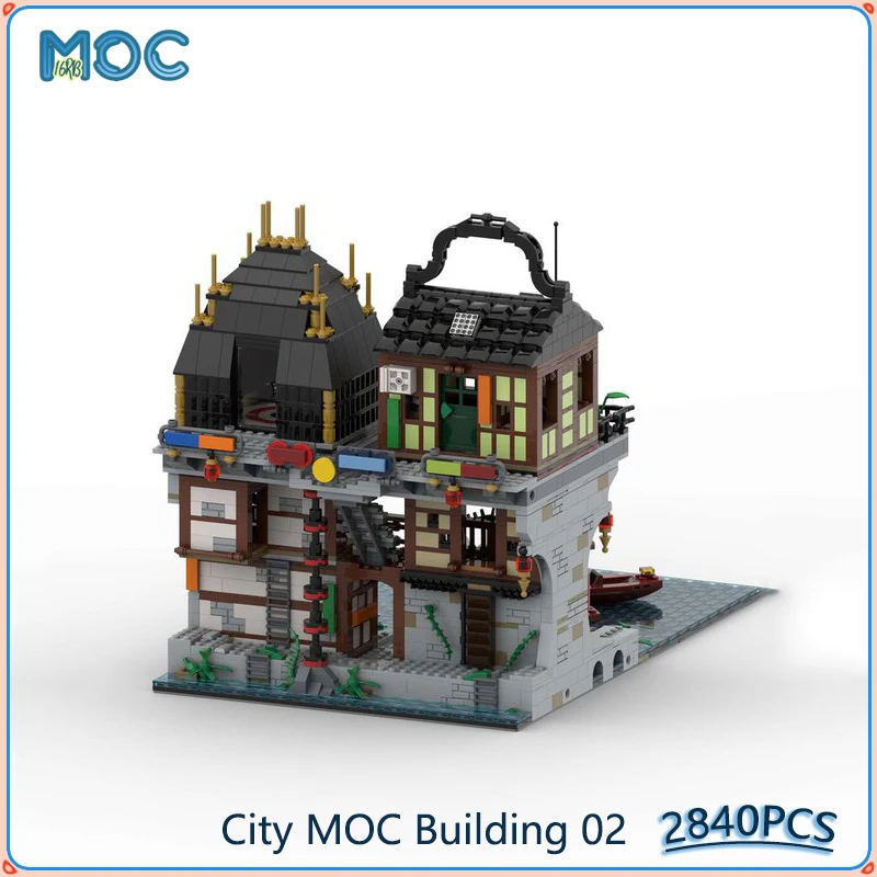 City Model MOC Building Blocks DIY Assemble Bricks Castle Architecture Display Collection Creative Educational Toys Gifts