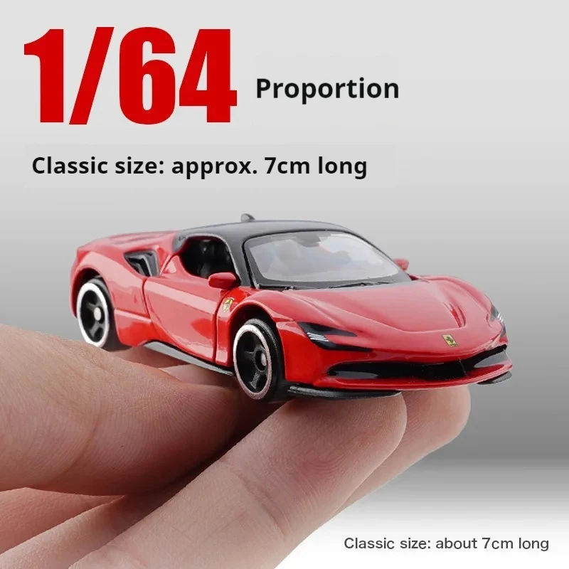 Bburago Diecast-Automodell im Maßstab 1:64, Legierungssimulation, Ferrari Sportwagen SF90, LaFerrari, F12tdf, für Sammler, Enthusiasten, Dekoration