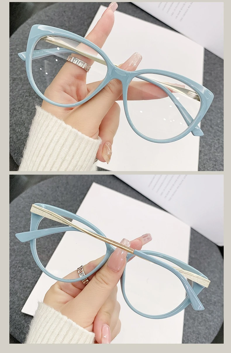Anti-Blaulicht-/Augenschutz-Brillengläser. Langlebige Brillengestelle mit Metallscharnieren. Minimalistisches Design ist fortgeschrittener – Detail 7