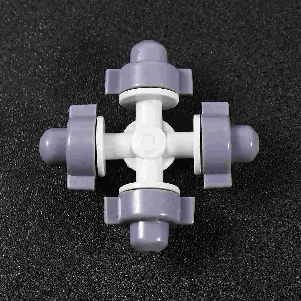 10Pcs Detachable Cross Shaped Atomizer Nozzle Irrigation Nozzles Four-Way Atomizing Nozzle