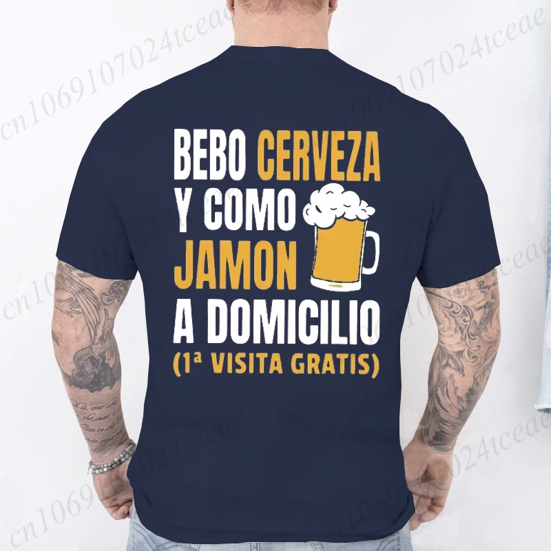 Camiseta Hombre,camiseta Cerveza Hombre,Men's T-shirt,Funny T-shirt Man,beer Shirt,funny Spanish T-shirts,I Drink Beer T Shirt image 2