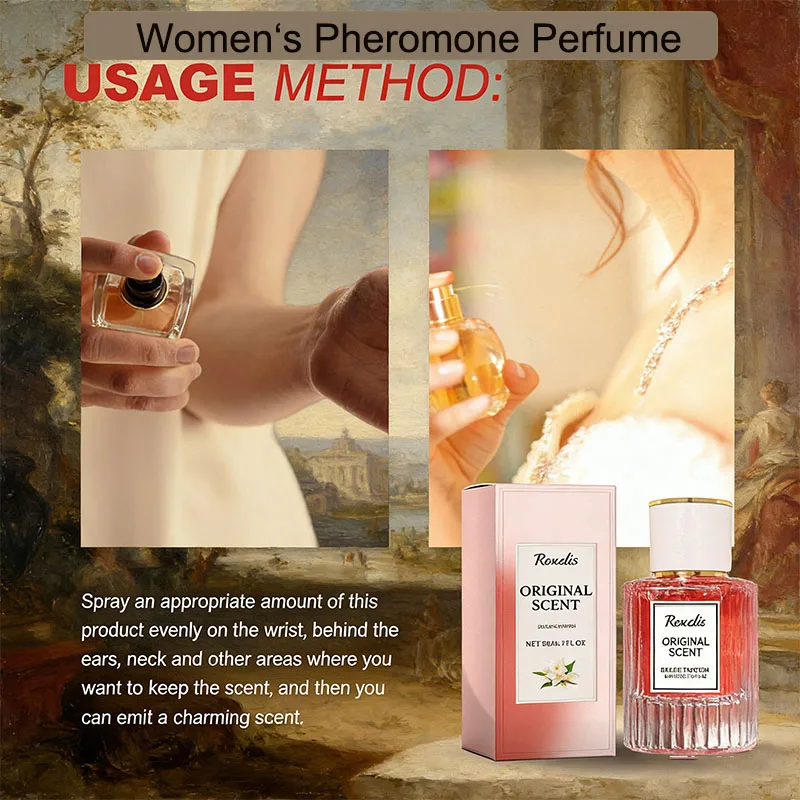 

Женские духи с феромонами, запястья, уши, шеи, натуральный стойкий аромат, изысканный, элегантный, женский, портативный