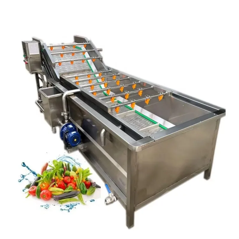 Deep Cleaning Bubble Cleaning Machine Cabbage Lettuce Salad Vegetable Bubble Washer Fruit Washing Cleaning Drying Machine OME