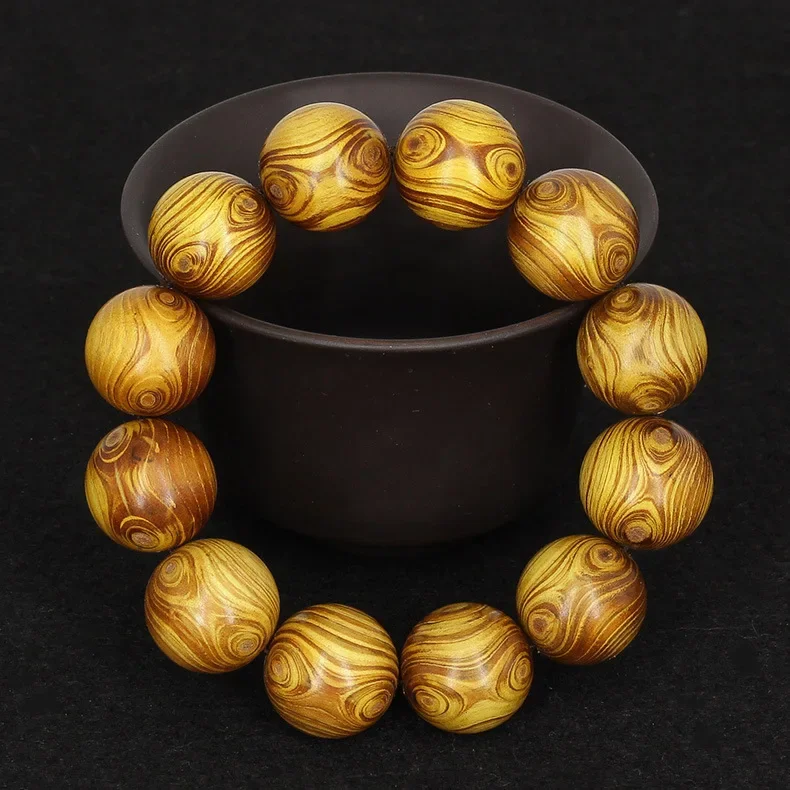 

Gold wood eye bracelet 2.0mm men's and women's jewelry bracelet bracelet Buddha bead manufacturers