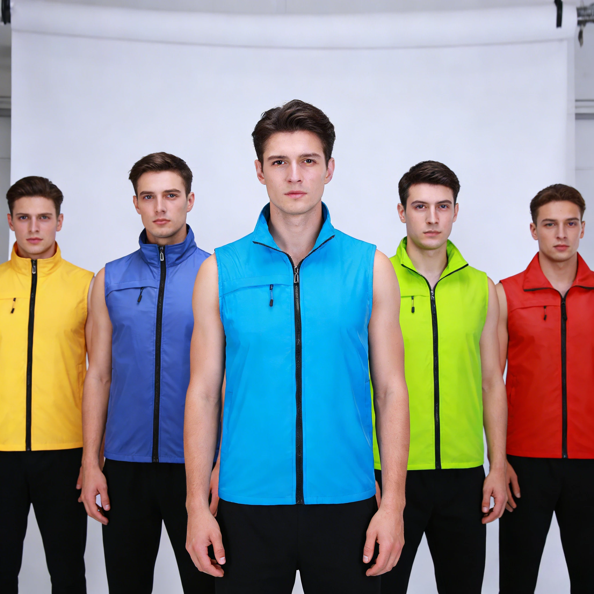 

Настраиваемый светоотражающий жилет для волонтеров с возможностью печати логотипа, для строительных площадок, благотворительных групп, рекламных мероприятий