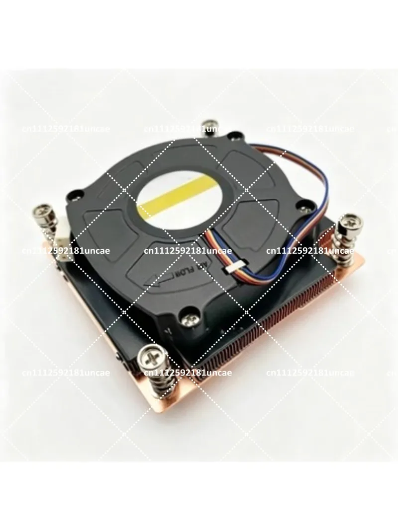 Thin 115X 1200 1700 1U Server CPU Heatsink Pure Copper Turbine Cooling Fan