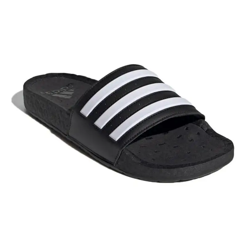 adidas Adilette Boost Slides Nero Strisce Bianche Scarpe da ginnastica FY8154