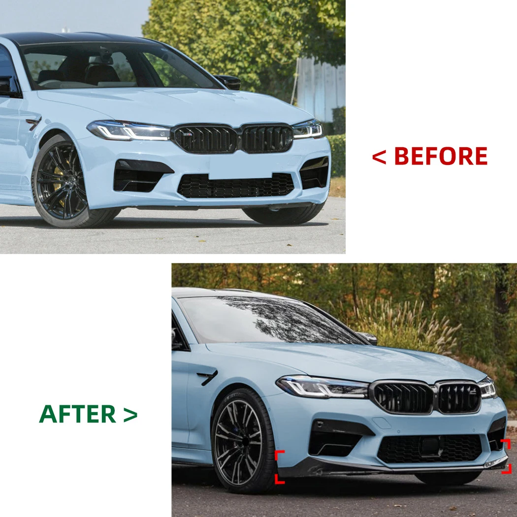 For BMW 5 Series M5 F90 LCI 2021-2024 Car Front Bumper Lip Splitter Diffuser Body Kit Cars Exterior Modification Parts