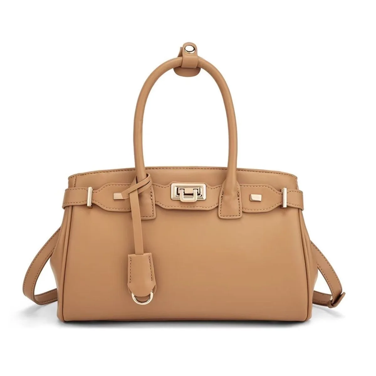 حقيبة كروس نسائية من JW PEI جديدة ذات سعة كبيرة وإبزيم طويل من البلاتين بتصميم عصري بلون سادة حقيبة كتف