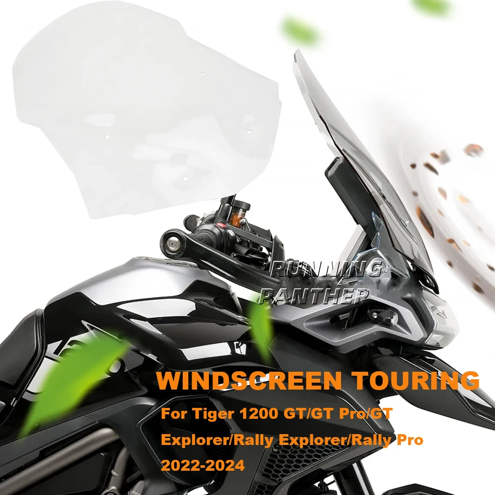 

For Tiger1200 GT Pro Tiger 1200 GT/GT Explorer/Rally Pro/Rally Explorer 2022-2024 New Motorcycle Windscreen Windshield Covers