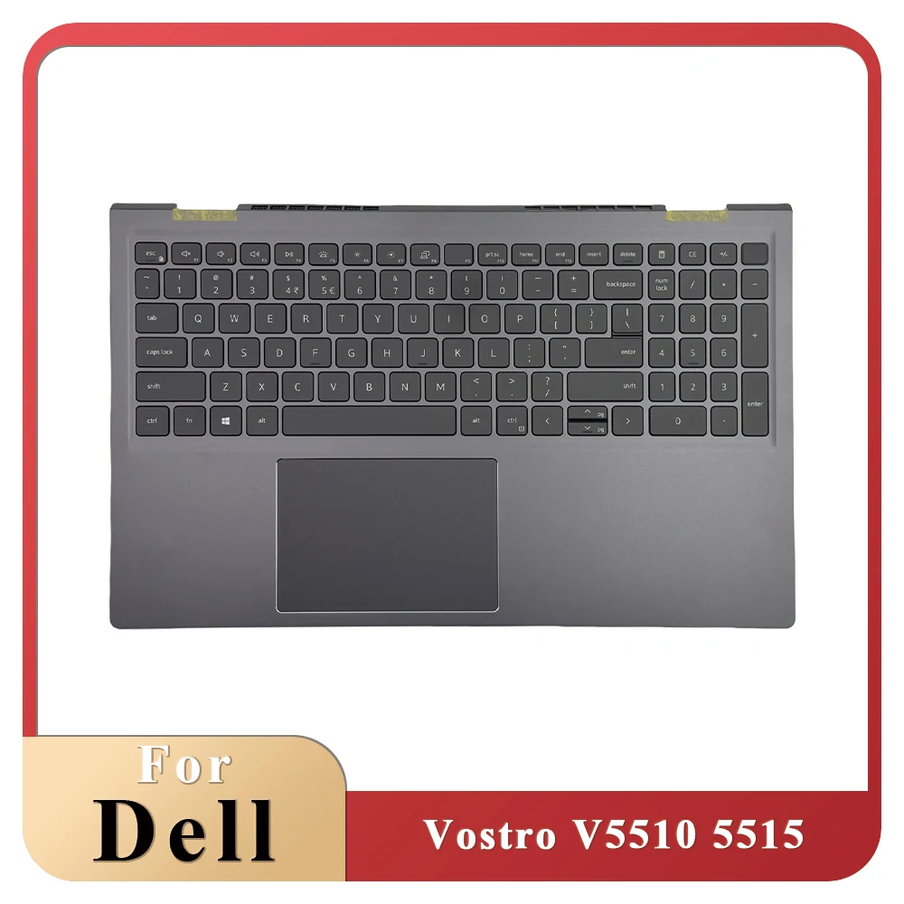 

New For Dell Vostro V5510 5515 Palmrest Backlit US Keyboard Touchpad Upper Case Cover 0Y64G2 0VPJVX 0VYNNW