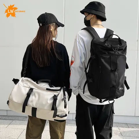 Zaino di grande capacità borsa sportiva da viaggio a tracolla per camera singola borsa da palestra borsa da boxe con Logo personalizzato modello di nome