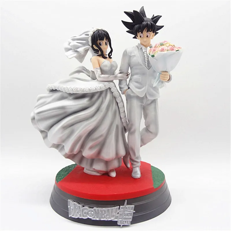 

31cm Dragon Ball Gk Wukong'S Life Wukong Qiqi Wedding Scene Static Statue Handmade Model Ornament Wholesale Fans
