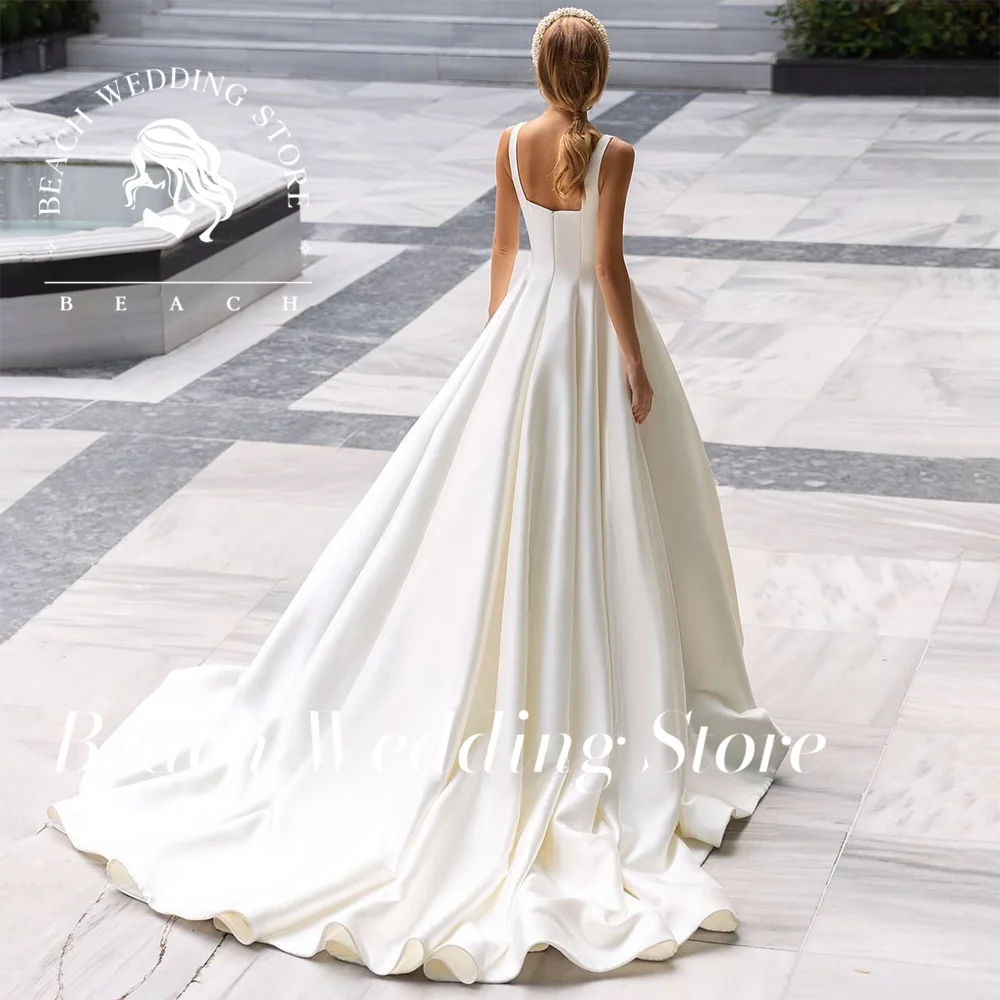 Женское пляжное платье с квадратным вырезом, трапециевидной формы