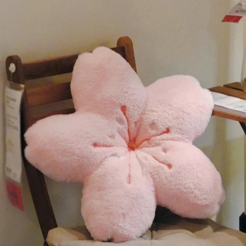 45 cm rosa Kirschblüte realistische weiche Plüschtier Blumenkissen Kirschblütenkissen Plüsch Requisite Kindergeburtstagsgeschenk