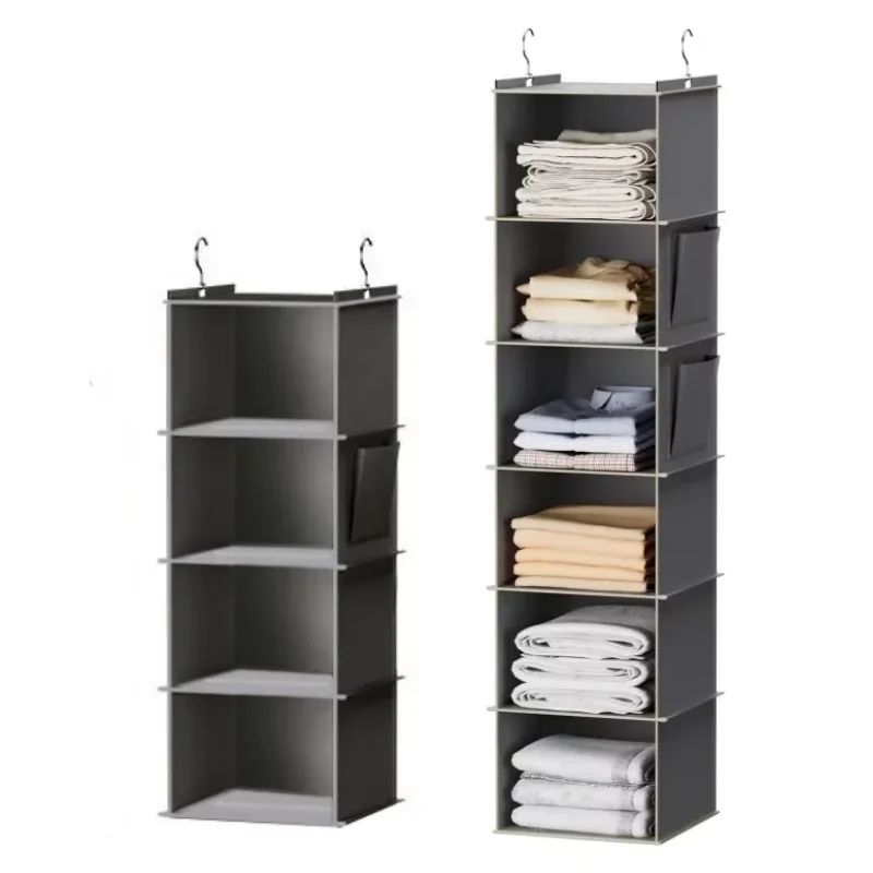 Hanging Wardrobe Organizer and Closet Storage Shelves for Wardrobe, Nursery, Baby Clothes Organization and Storage