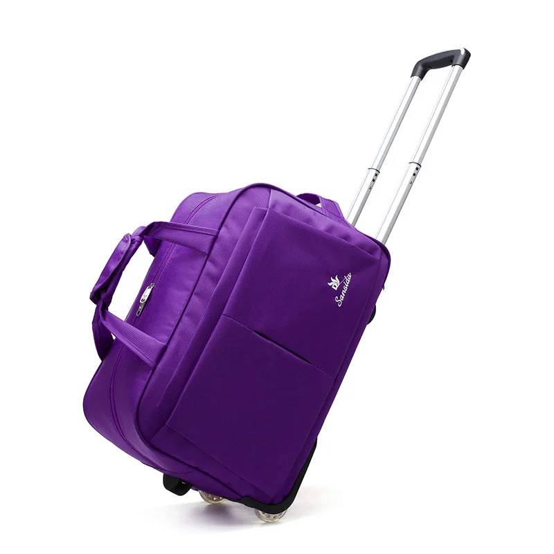 Travel Suitcase Trolley Bag With Wheels Large Capacity Luggage Bags Women Men Hand Luggage Carry On Bags Foldable Duffle Cabin