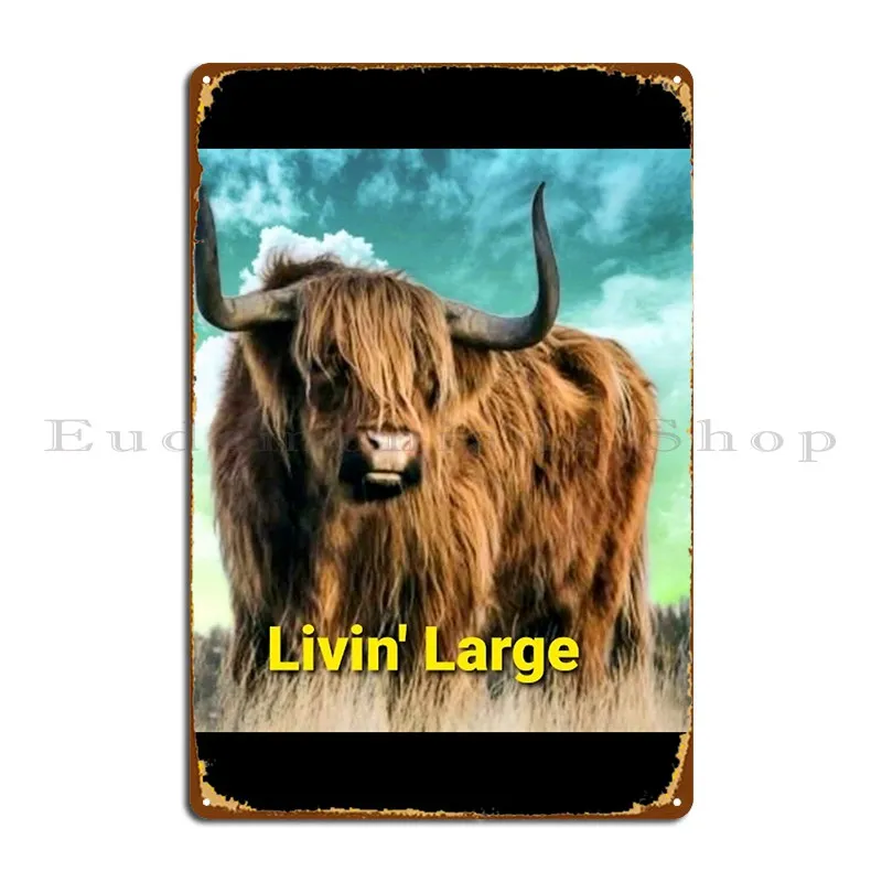 Livin Large Bluemoondavid Metal Plaque Poster Club Home PaintingCustomize Design Tin Sign Poster