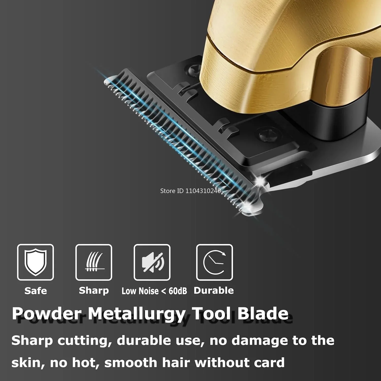 Kemei 2293 Professional Men Hair Beard Trimmer Zero Gapped Cordless Hair Clipper Barber Rechargeable Finish Hair Cutting Machine image 2