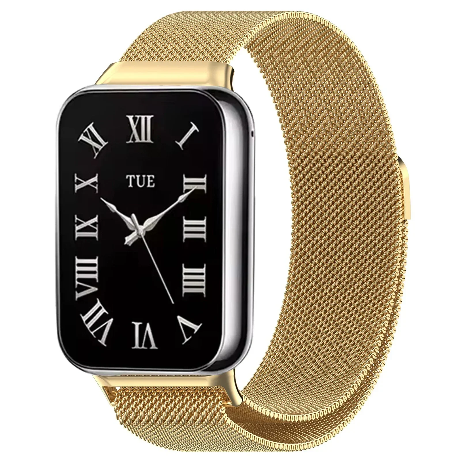 Magnetic Loop Bracelet For Xiaomi Mi Band 10 9 Pro 8 Pro Stainless Steel Strap For Redmi Watch 4 5 6 Metal Strap Accessories