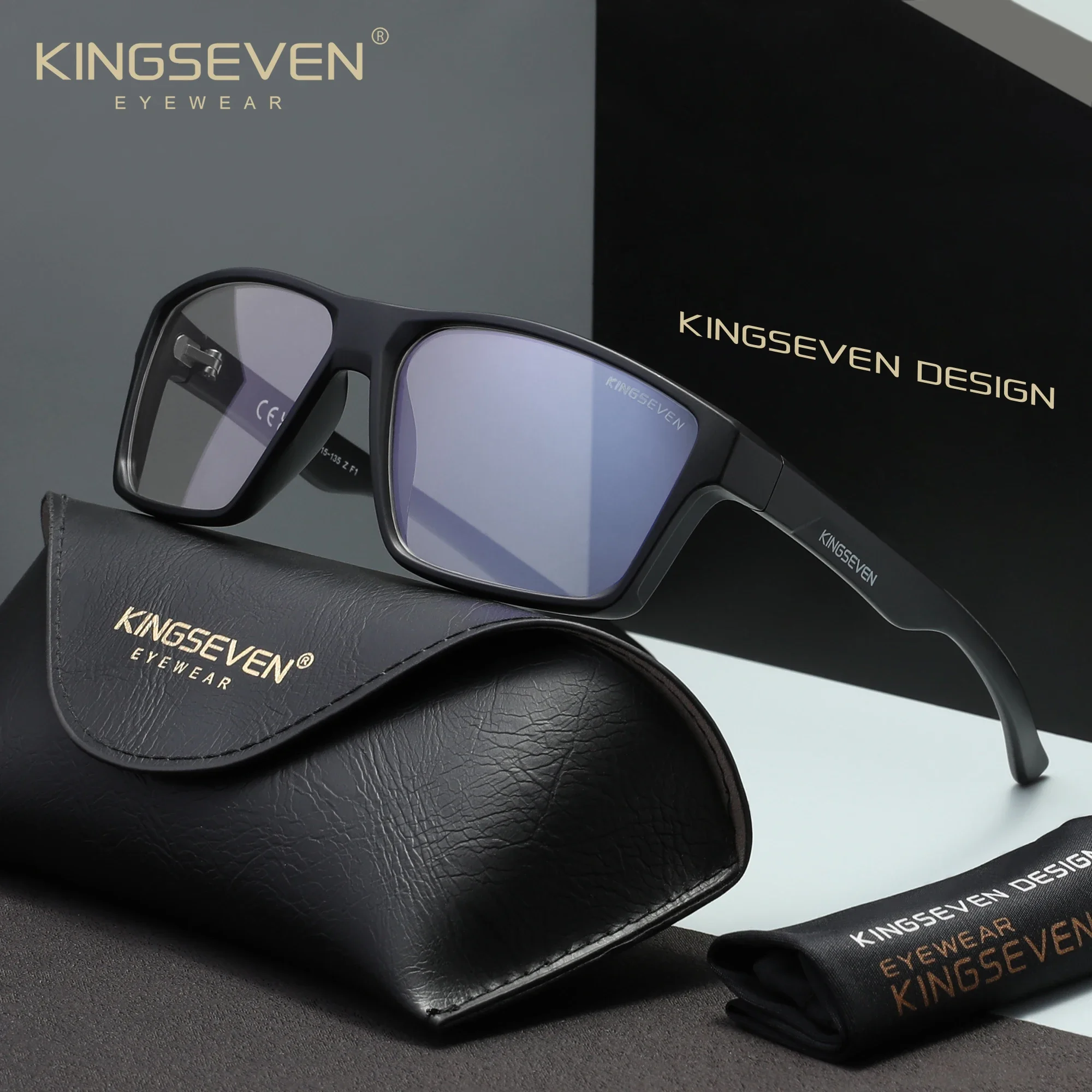 KINGSEVEN Trendige Anti-Blaulicht-Brille für Männer/Frauen Computer-Blaulichtfilter-Brillen Lässige Arbeits- und Heimbrillen