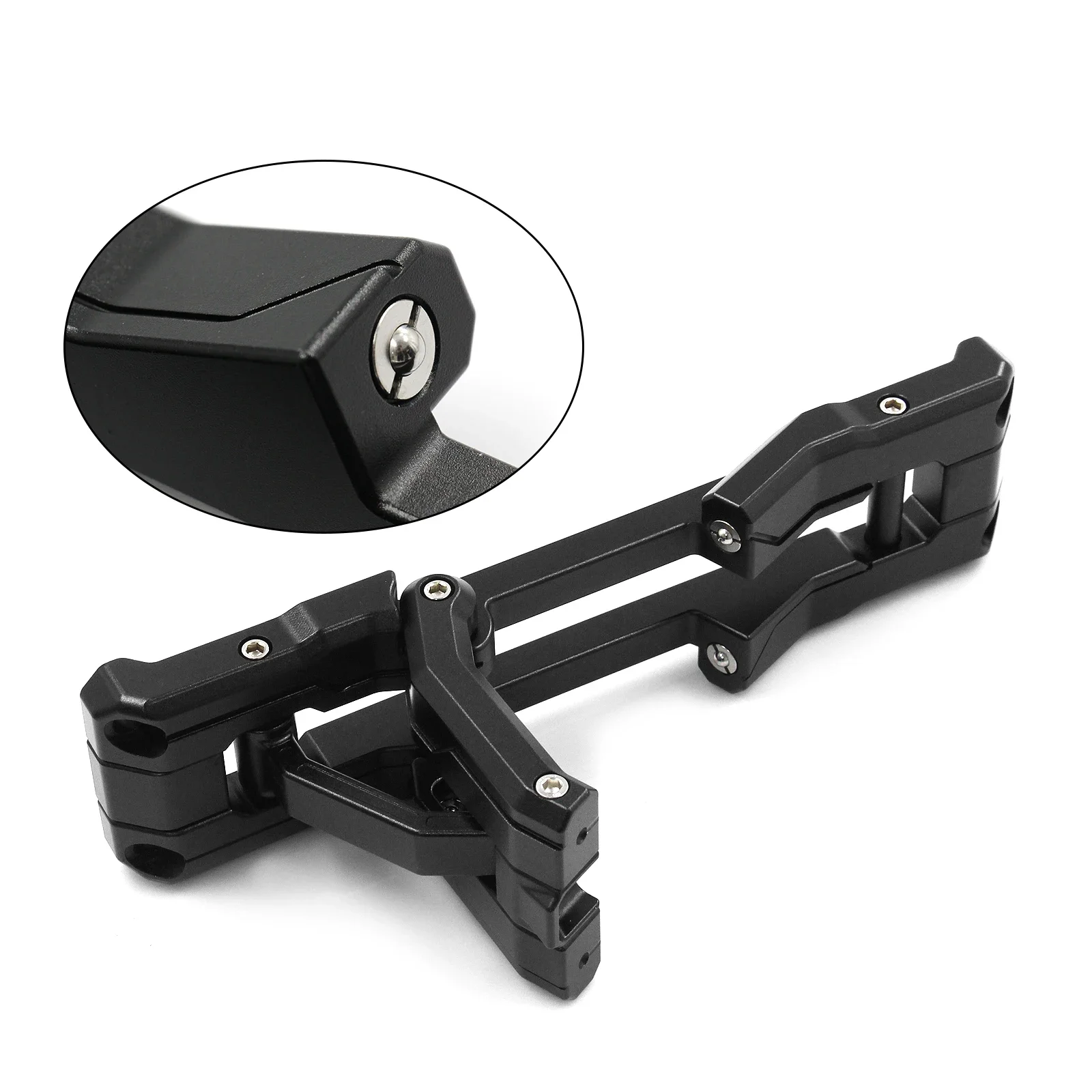 Door Hinge Step Aluminum Folding Foot Pedal Compatible For Jeep Wrangler 2007-2018 JK JKU 2018-2020 JL JLU 1PC 