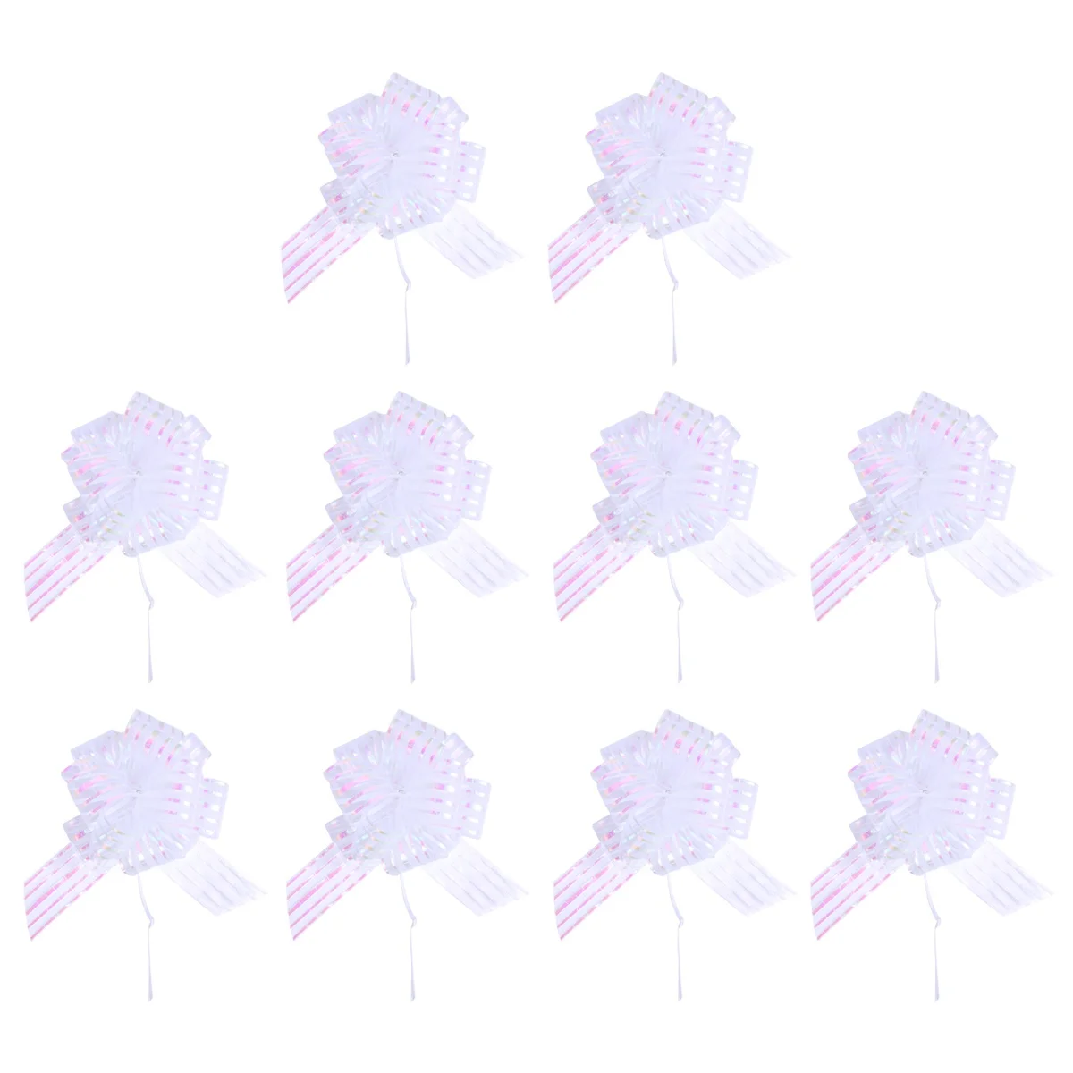

10 Pcs Yarn Ball Flower Wedding Pull Bows Garlands Decoration for Gift Gifts Ribbon