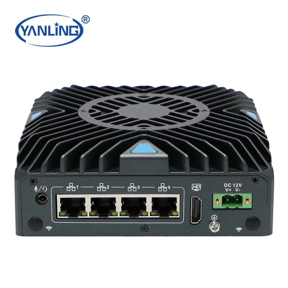 Ready To Ship AGV Application Use Industrial Computer Core I3 Mini Firewall Router With 4*2.5g Network Mini PC In Stock