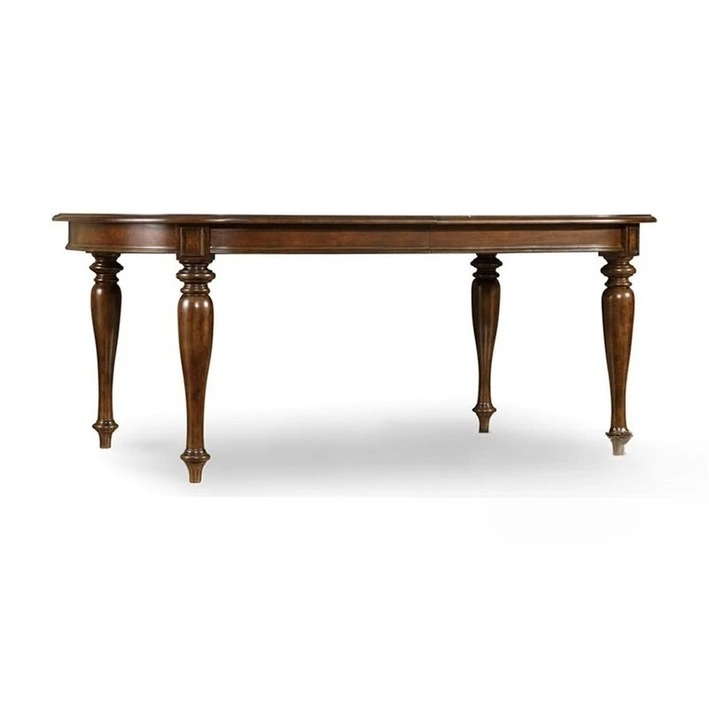 

American solid wood dining table European modern neoclassical dining table Oval restaurant Rectangle dining