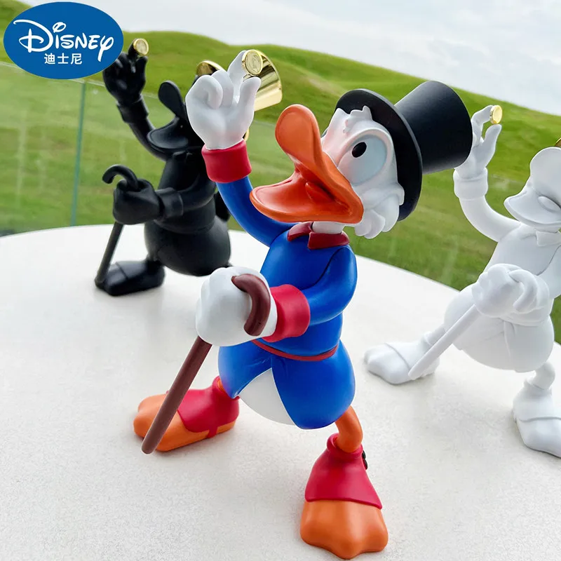 30cm Disney Donald Duck Anime Action Figure Cute Cartoon Resin Home Decorative Ornaments Children Collect Toys Christmas Gifts