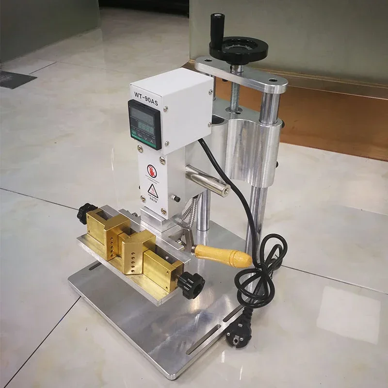 Foil Hot Stamping Machine Bronzing Embossing Tools 2 Axis Quick Replace Font Letters for Leather with Positioning Slider Option