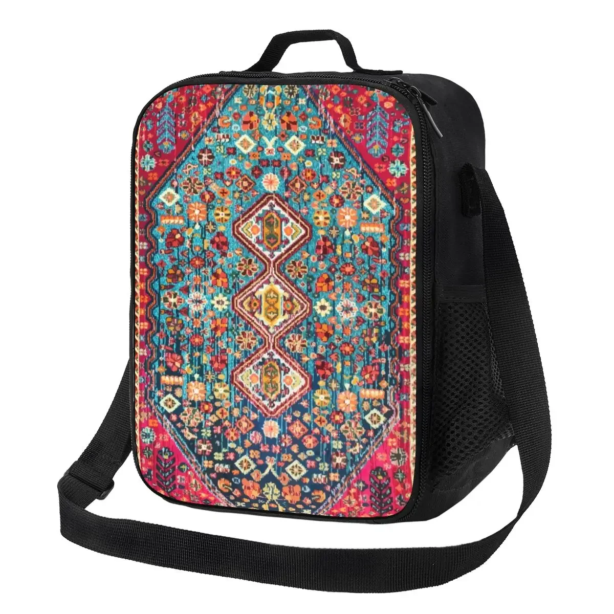 

Custom Oriental Colored Traditional Antique Moroccan Style Lunch Bag Women Thermal Cooler Insulated Lunch Boxes for Adult Office