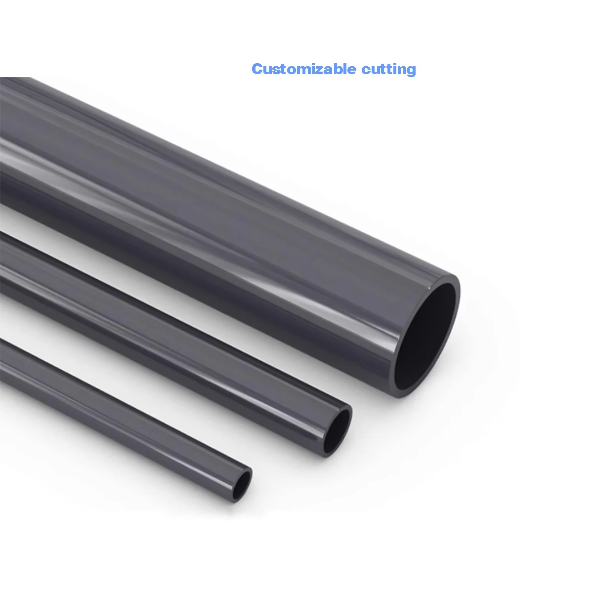 Black PVC Plastic Pipe Hollow Tube/Fish Tank Aquarium Garden Irrigation Watering Accessories Outer Diameter 5-20mm