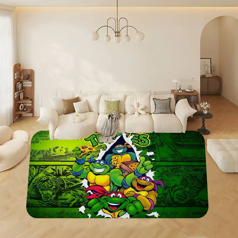 الكرتون السلاحف لعبة أنيمي-TMNT مدخل سجادة باب الشمال نمط المنزل ممسحة الحمام المرحاض الحصير غرفة نوم فندق ديكور حصيرة #3