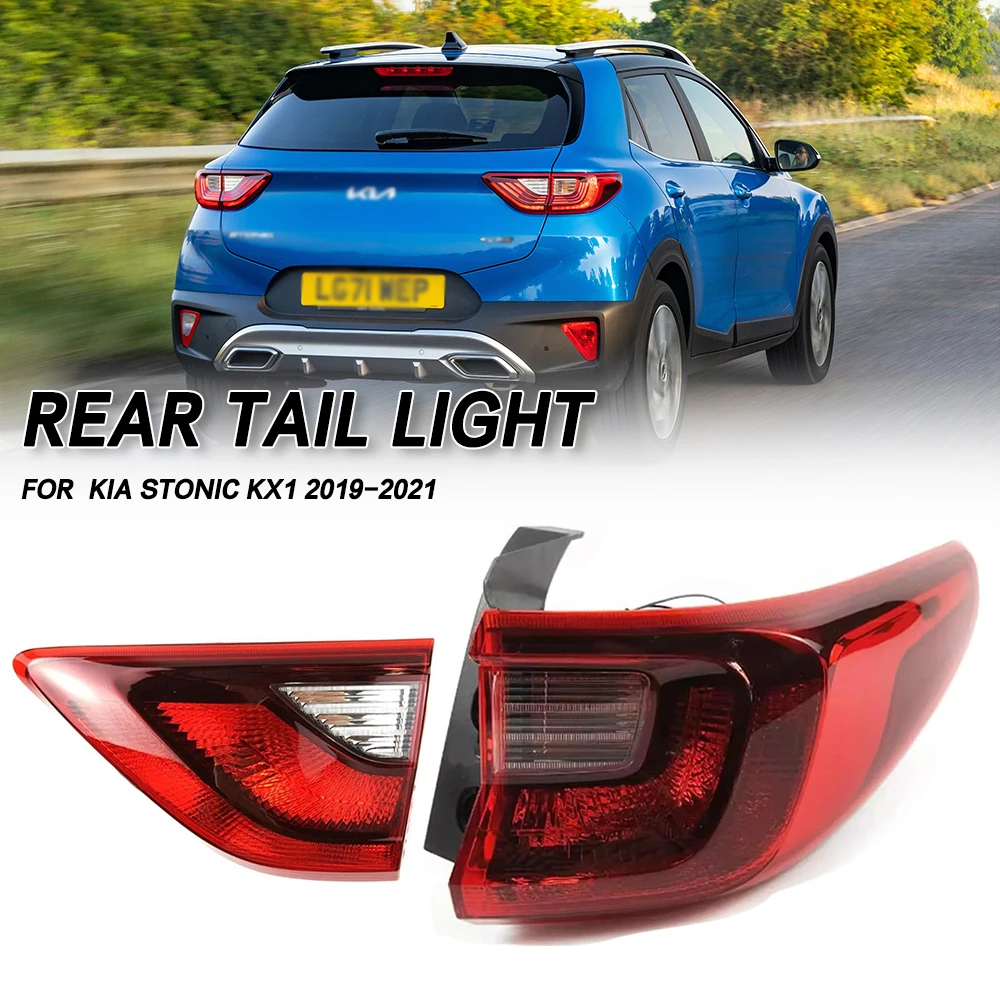 

For Kia Stonic KX1 2019 2020 2021 Car Halogen Tail light Rear Bumper Light Stop Brake Lamp Turn Signal Warning