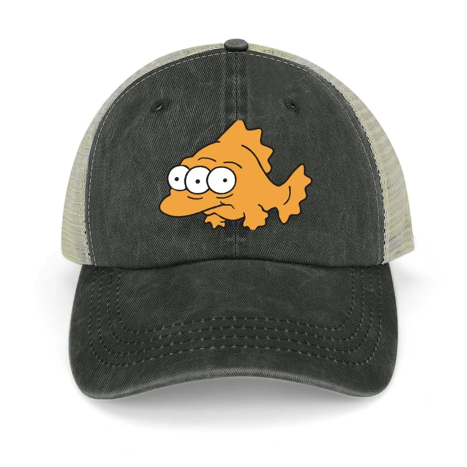 

blinky funny cartoon 3 eyed fish Baseball Cap party Hat Custom Cap Designer Hat western Hat Trucker Hats For Men Women's