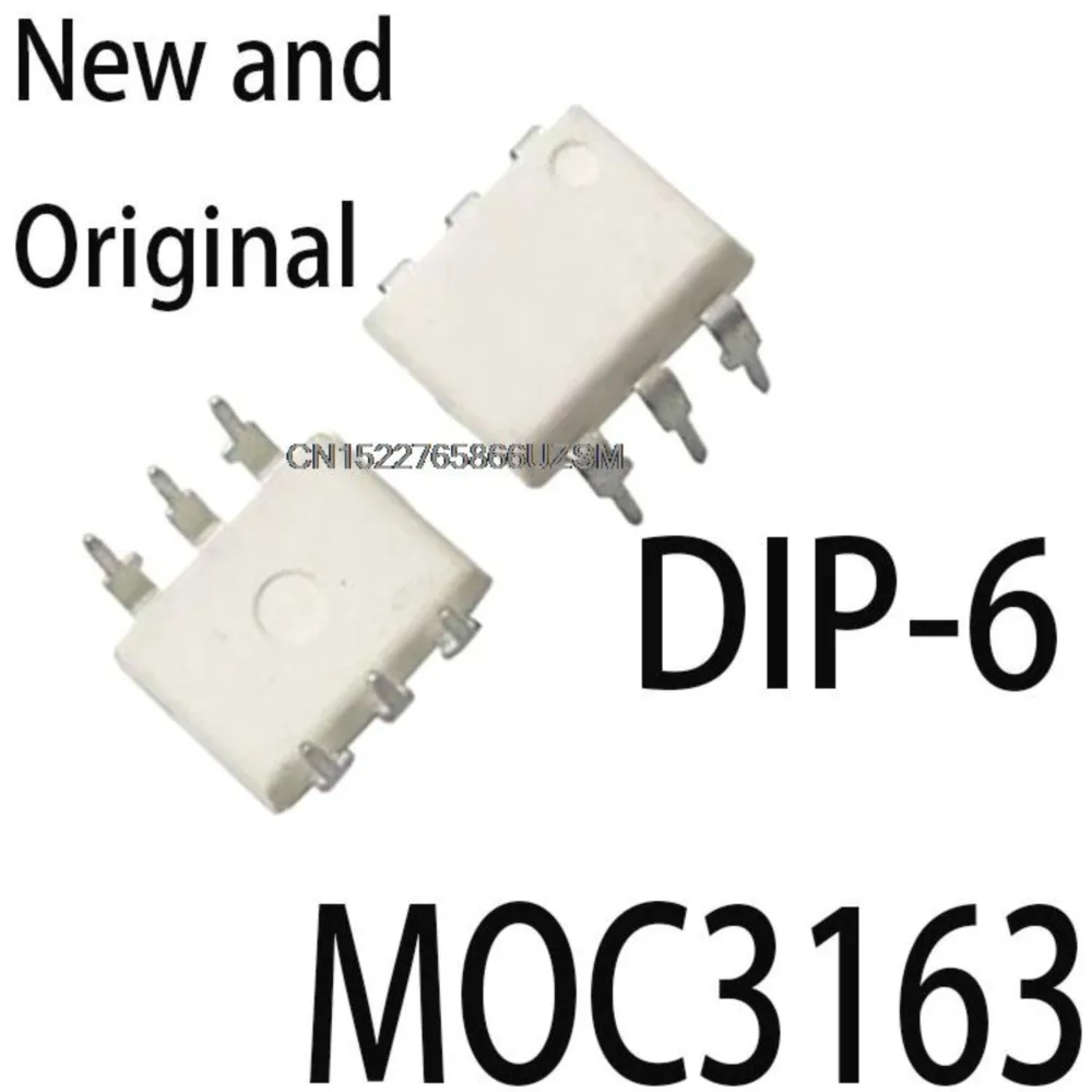 10PCS New and Original DIP 3163 DIP-6 Three-terminal optical isolator triac MOC3163