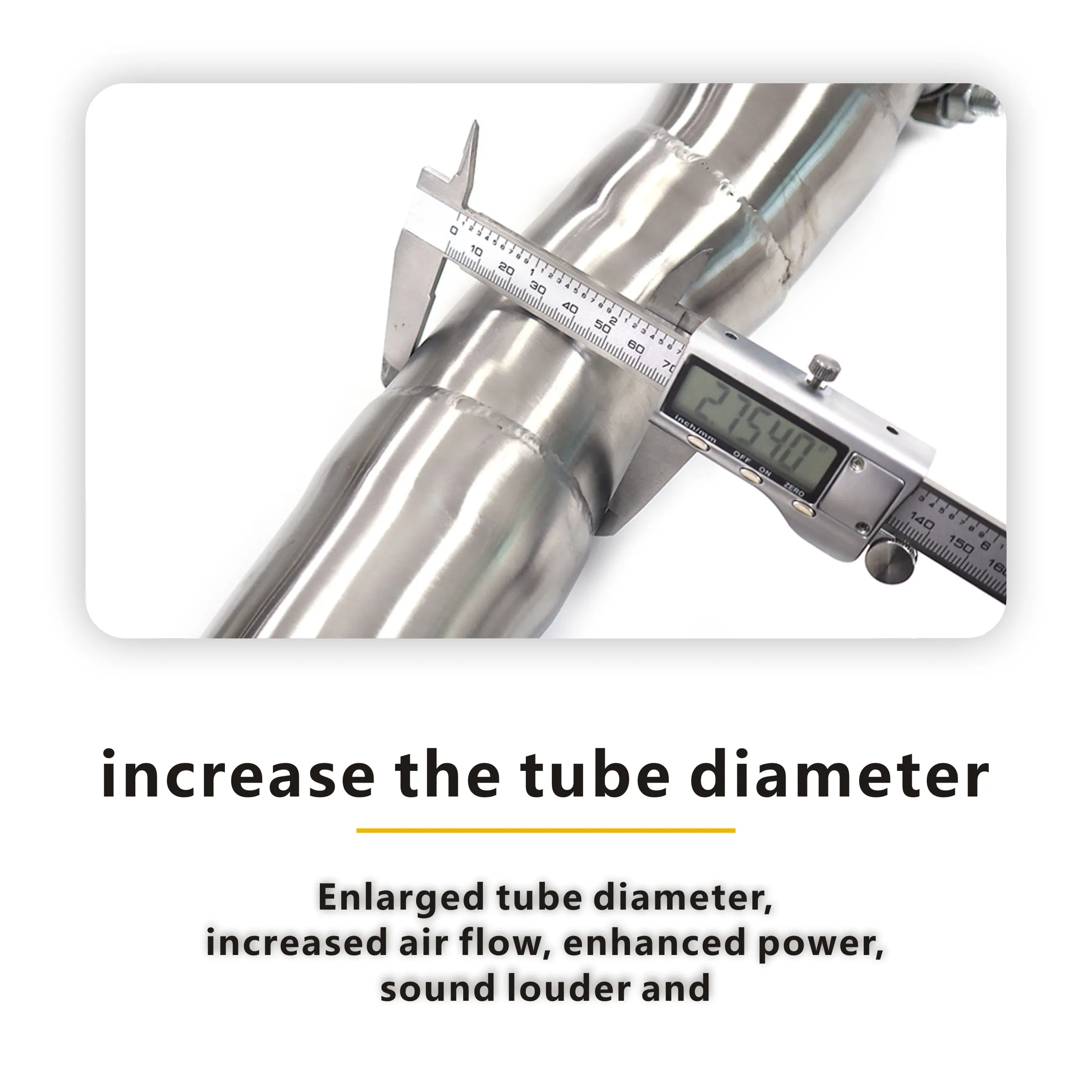 Peças de reposição oem tubo ressonante para porsche cayenne turbo 958.1 4.8t tubo de escape de aço inoxidável