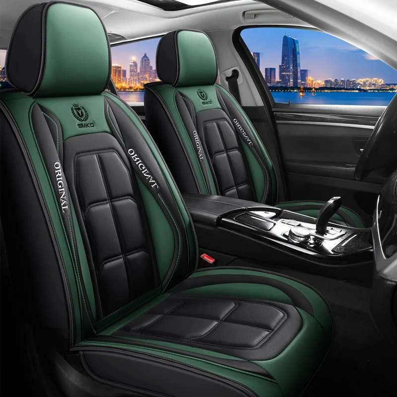 

Universal Front Seat Cushion Protector Nappa Leather Car Seat Covers Waterproof Anti-Slip Comfortable