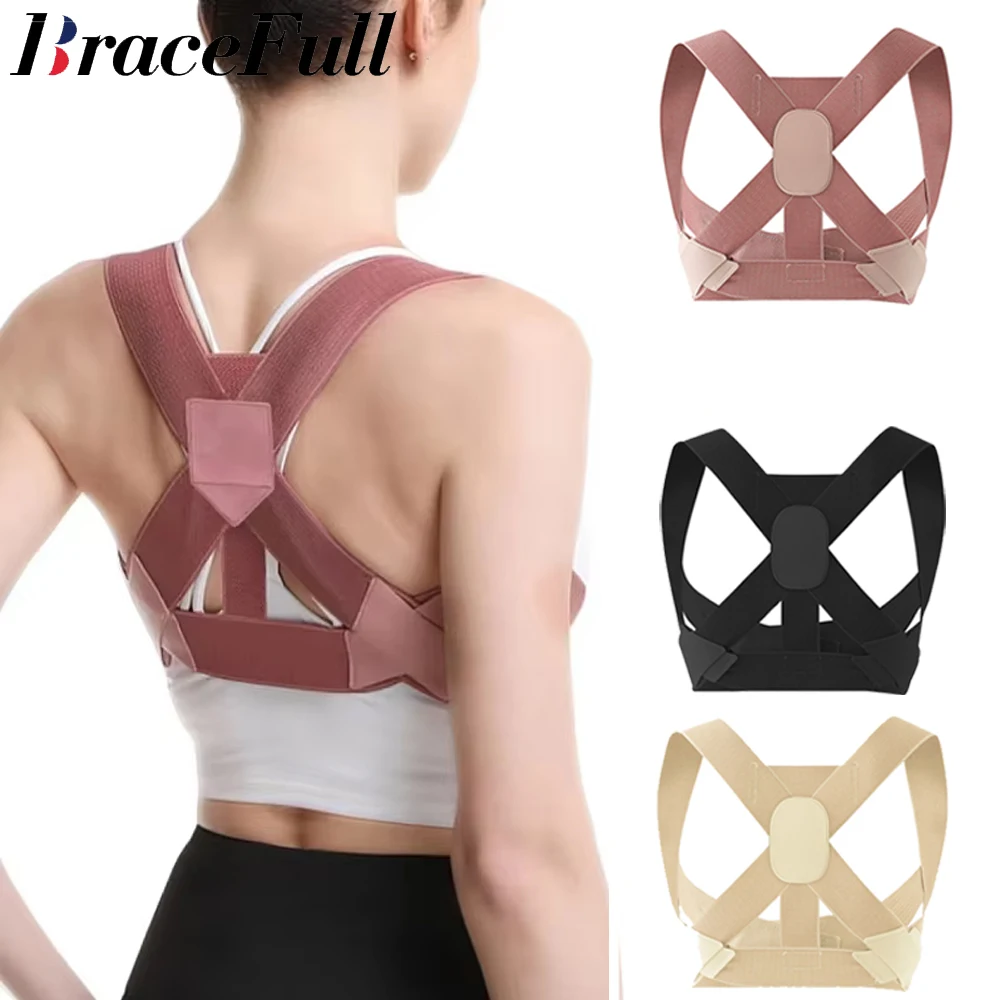 

Adjustable Back Posture Correction Belt Sitting Correction Belt Back Women Men Prevent Hunchback Relieve Pain Posture Corrector