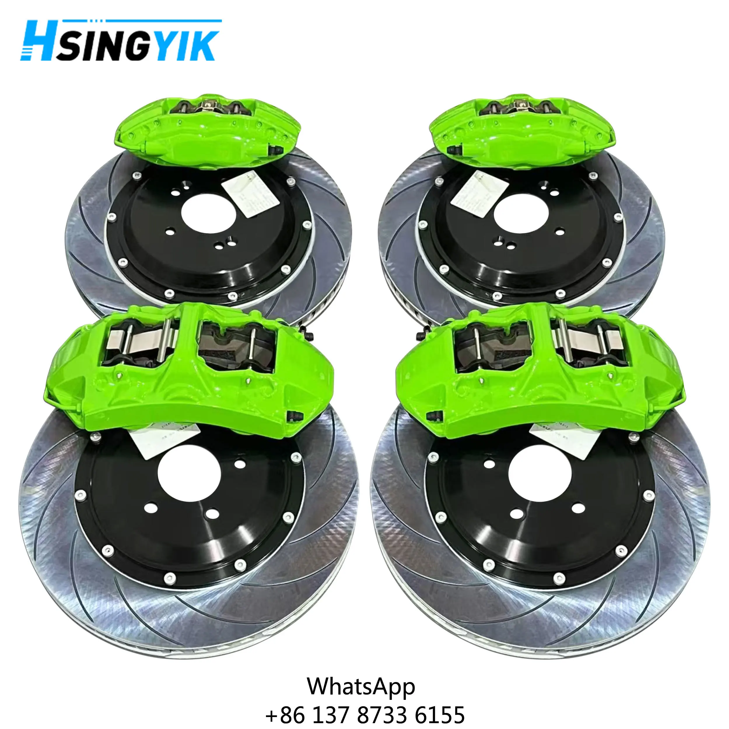 Custom Hat Floating 2 Piece Disk Brake Rotor Set Big Brake Kit Calipers For BMW M3 M4 M5 M6 F6 F10 F12 F13