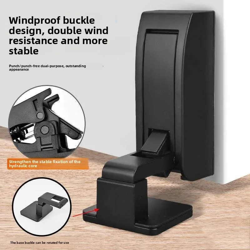 

No punching, hydraulic buffer door suction, windproof ground suction, anti-collision door stopper, fixed behind the silent door